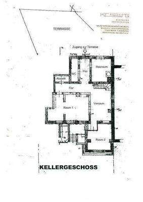 Grundriss UG / Souterrainbereich