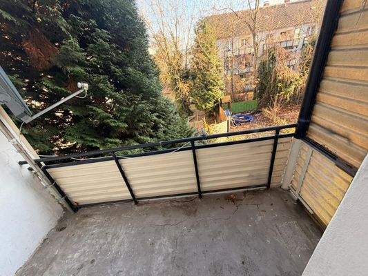 Balkon mit Gartenblick