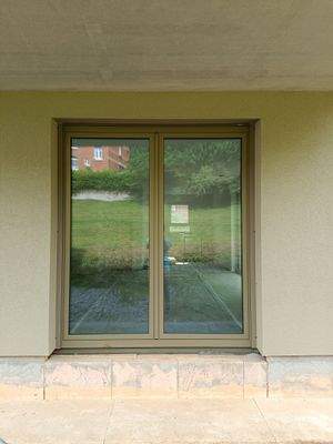 Detail Doppelschwingtür Terrasse