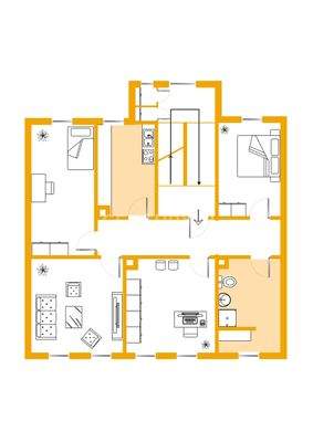 Grundriss 1. OG und 2. OG