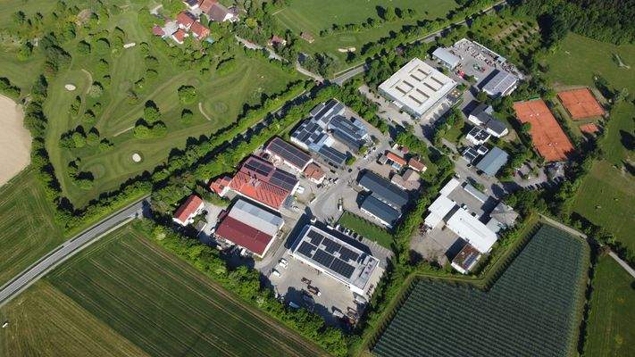 Luftansicht Gewerbegebiet