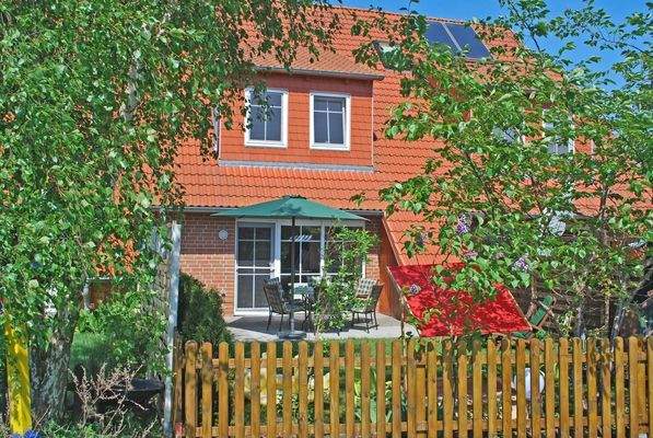 Der Garten ist eingefriedet.