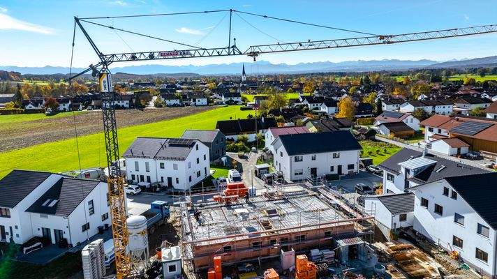 Bauunternehmen Josef Erhard, Baustellenfortschritt