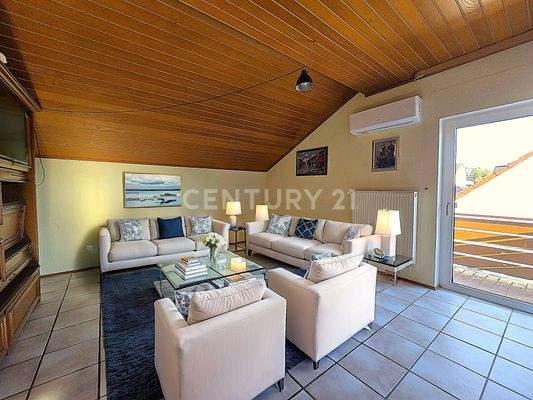 Moderne Einrichtungsmöglichkeit für dieses Wohnzimmer