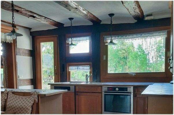 Küche OG mit Blick auf die Koppel