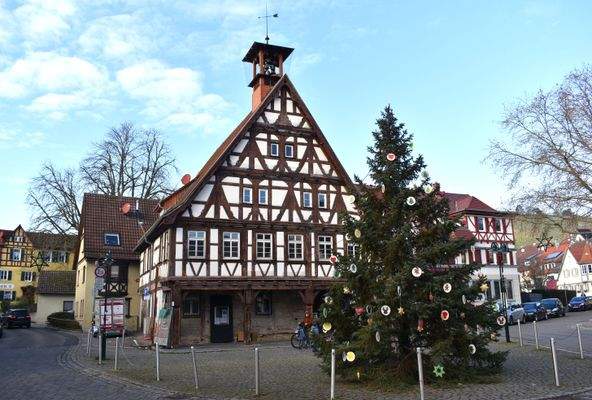 Uhlbacher Platz im Dezember