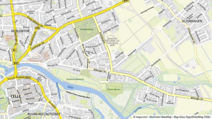 Geolyzer Kartenausschnitt