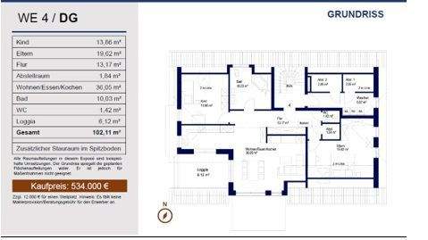 Grundrissbeispiel DG