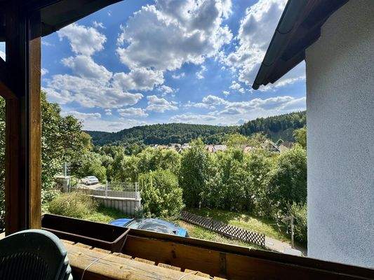 Ausblick Balkon