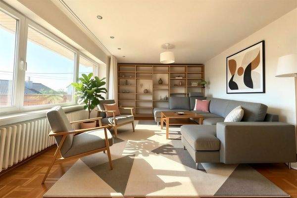 Wohn-Essbereich Wohnbeispiel (KI)