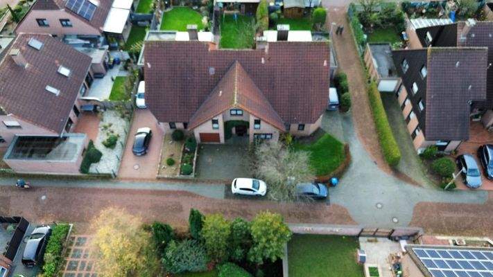 Luftaufnahme von vorne