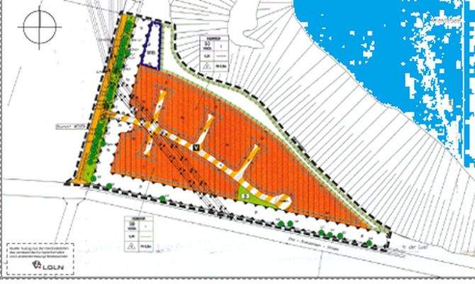 Lageskizze Baugebiet Kreidesee