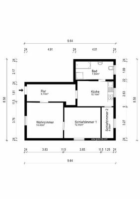2-Raum Whg EG
