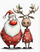 Weihnachtsmann mit Rentier.PNG