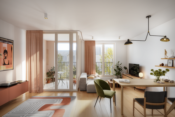 Innenvisualisierung Wohnzimmer