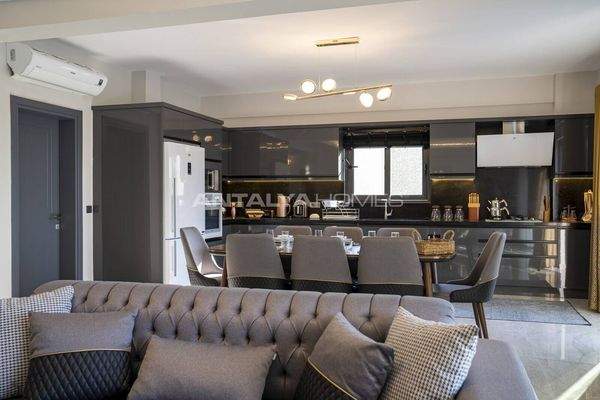 Uninterrupted Sea View Villa with 4 Bedrooms in Mugla Fethiye