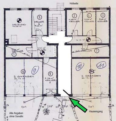 FW-41-GR-Keller mit Garagen