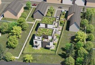 Vogelperspektive Garten