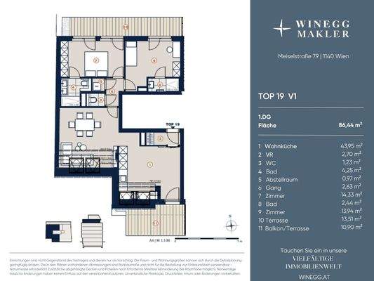 Grundriss Top 19 - V1