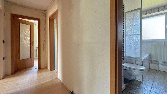 Blick in den Flur der Wohnung