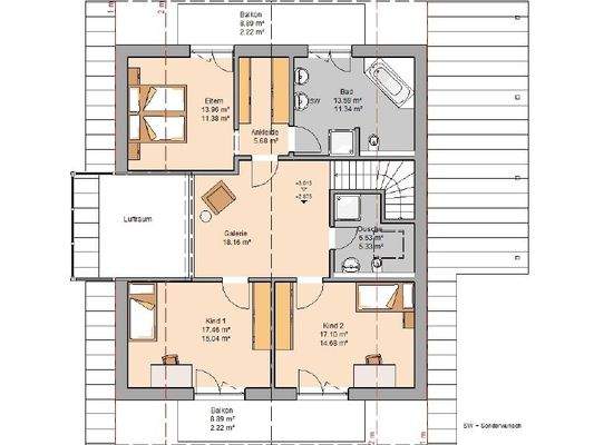 Grundriss Dachgeschoss