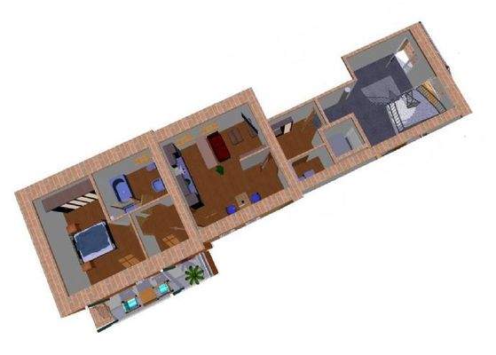 Mühlenhof Limberg 3D Ansicht Wohnung 4