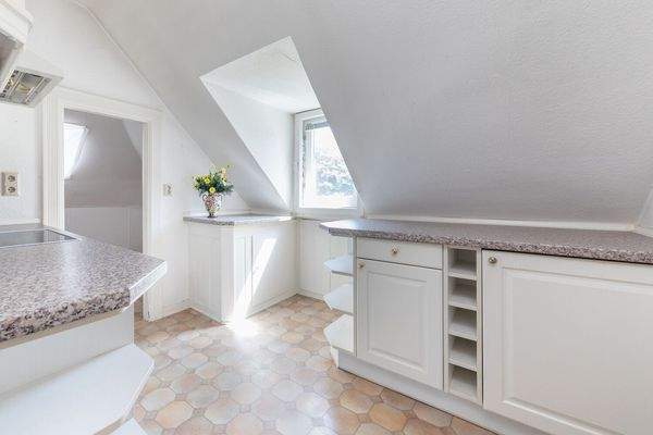 Küche im Dachgeschoss