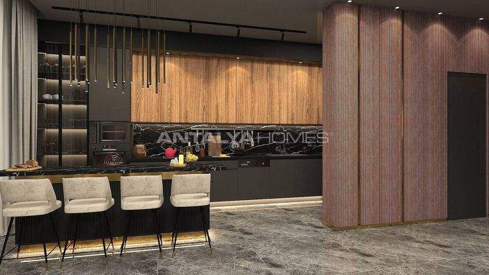 Advantageously Located Apartments in a Complex in Alanya