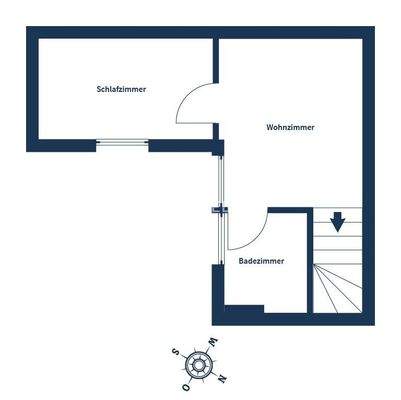 Grundriss Beispielwohnung 1.OG