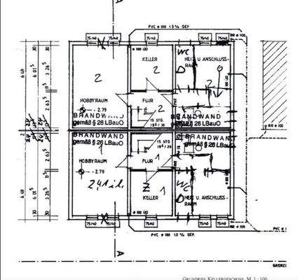 Untergeschoss Grundriss 