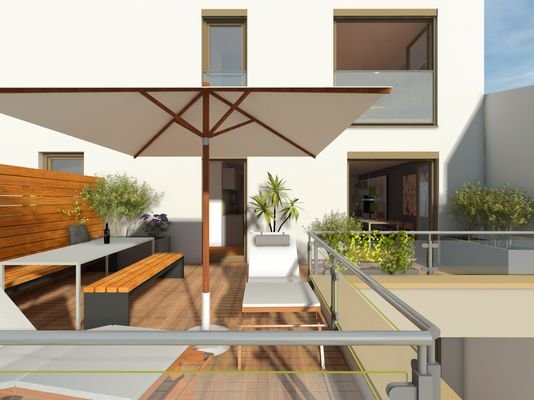 Whg. 18, Dachterrasse, unverbindliches Beispiel