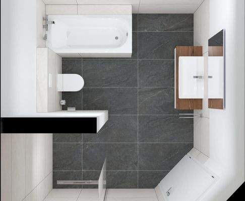 Bad mit Wanne und Dusche OG