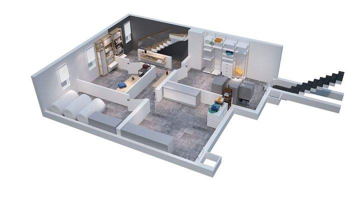 Grundriss-Skizze Keller