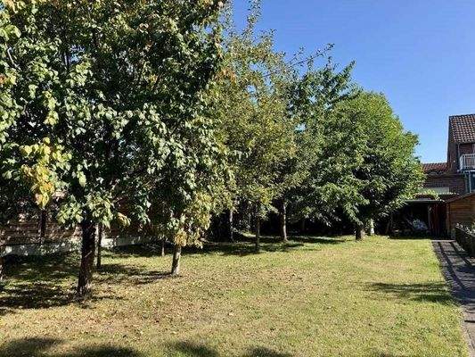 Spielwiese und Obstbäume