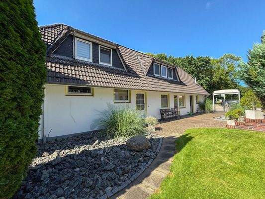 Blick auf das Wohnhaus