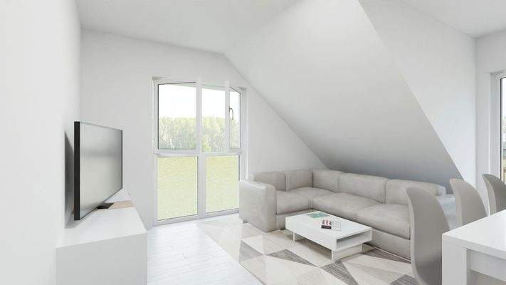 Visualisierung 1. DG Wohnen