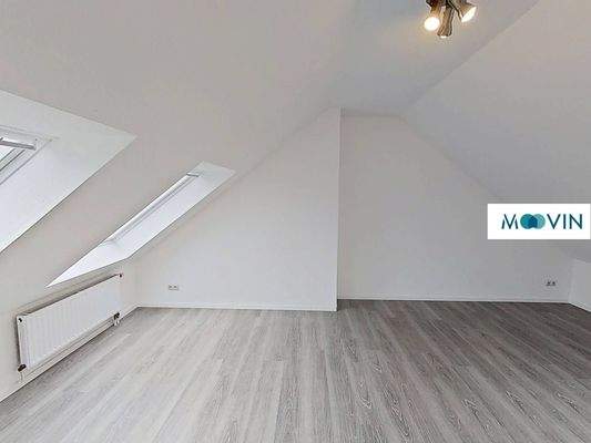 Ansicht II: Wohn- und Schlafzimmer