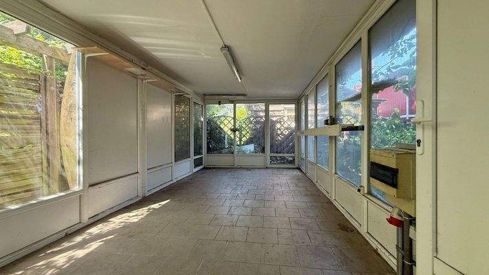 Werkstatt im hinteren Garten