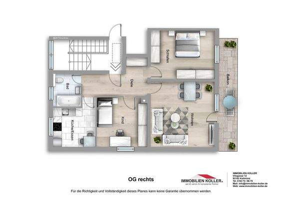 Grundrissplan OG rechts