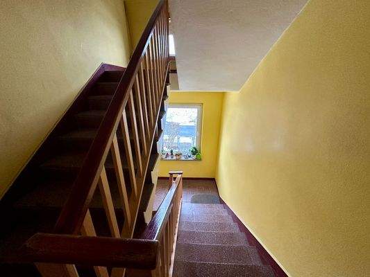 im Treppenhaus