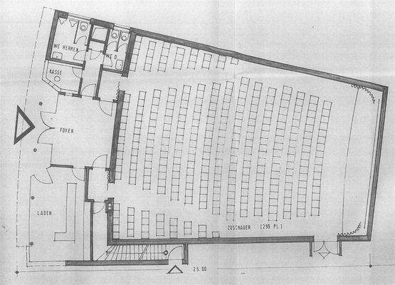 Grundriss Erdgeschoss Kino