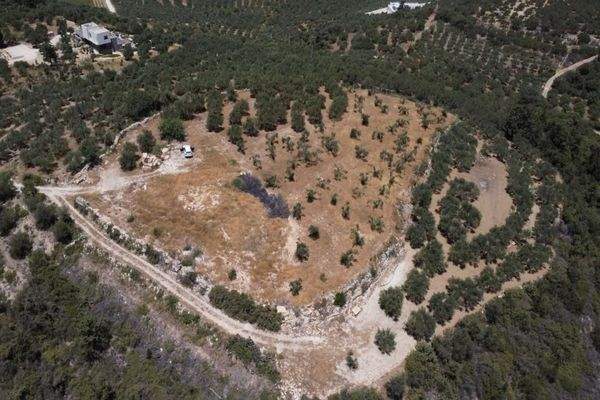 Kreta, Tsivaras: Grundstück in malerischer Lage mit Meerblick zu verkaufen