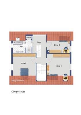Grundriss Obergeschoss - nicht maßstabsgetreu