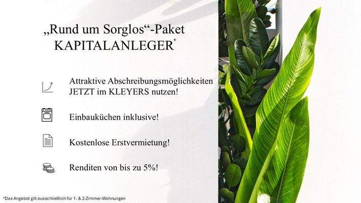 KLEYERS Capital Investors. ab 11.25