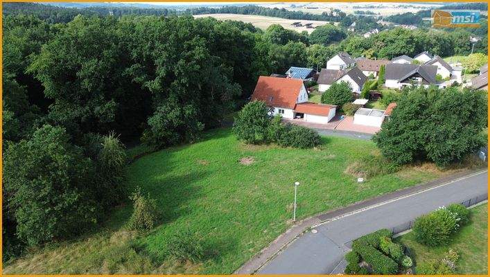 Blick auf das Grundstück