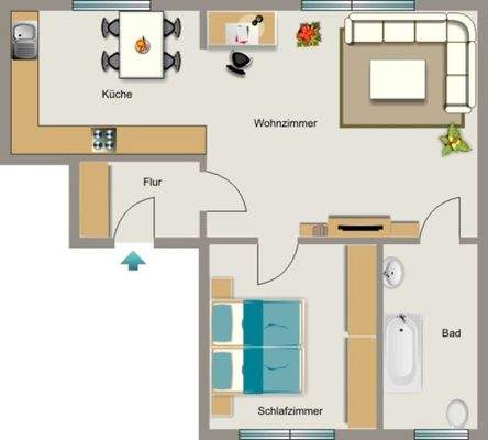 Grundriss beispielhaft