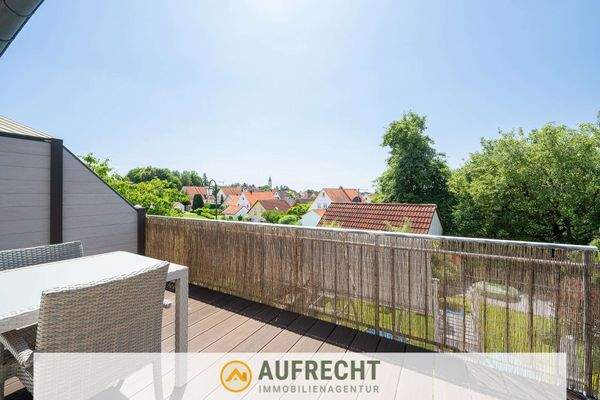 Balkon mit Aussicht auf Altomünster 