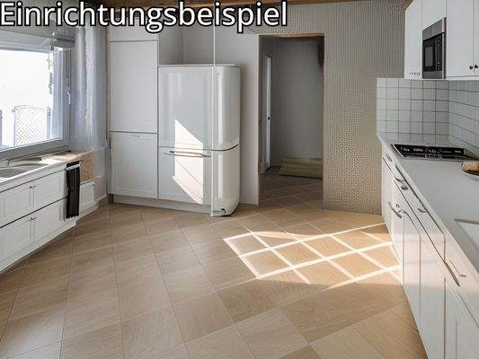 Einfamilienhaus, Küche, Homestaging mit KI erstellt