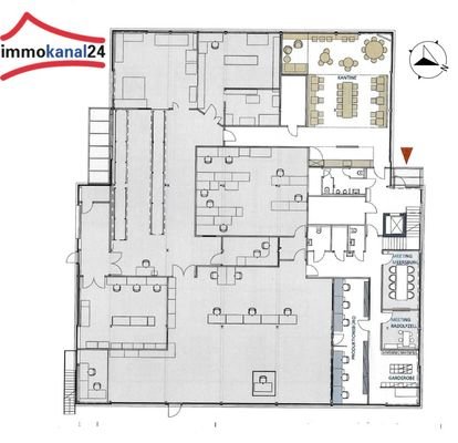 Grundriss Industriehalle EG
