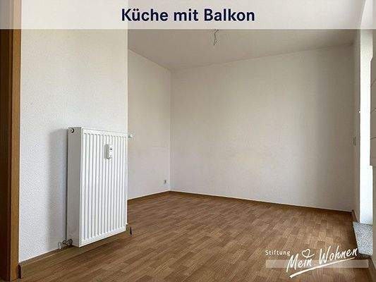 Küche mit Balkon